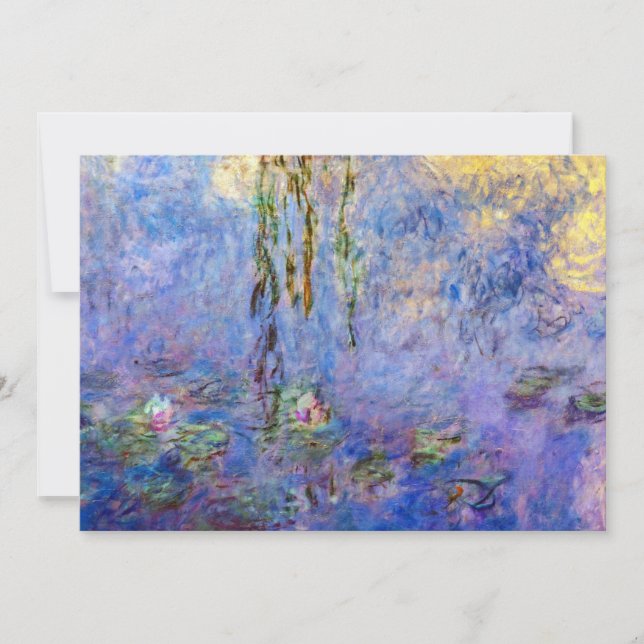 Convites Claude Monet - Nenúfares (Frente)