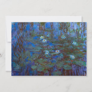 Convites Claude Monet - Nenúfares Azuis