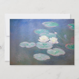 Convites Claude Monet - Nenúfares, Efeito da Noite