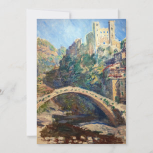 Convites Claude Monet - O Castelo de Dolceacqua