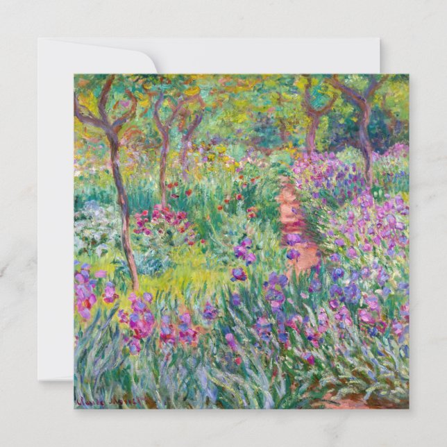 Convites Claude Monet - O Jardim de Íris em Giverny (Frente)