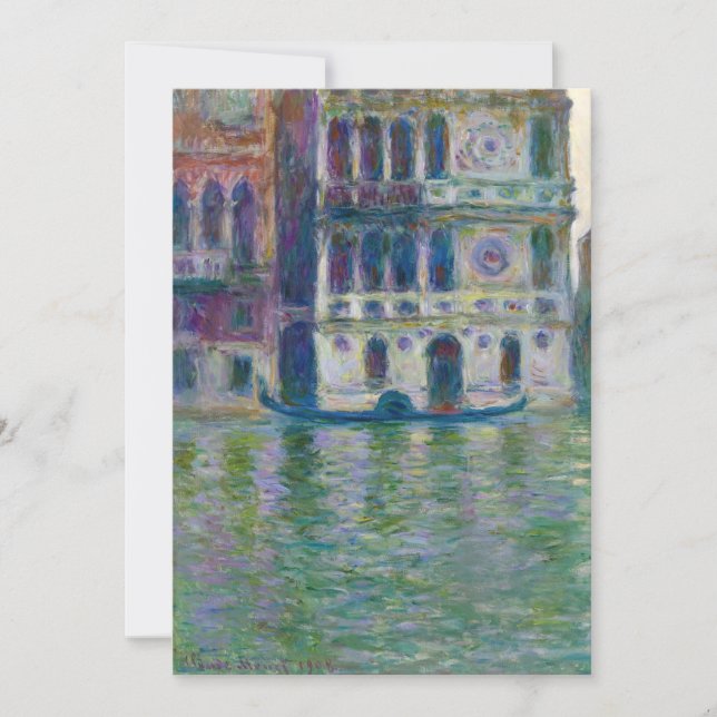 Convites Claude Monet - Palazzo Dario (Frente)