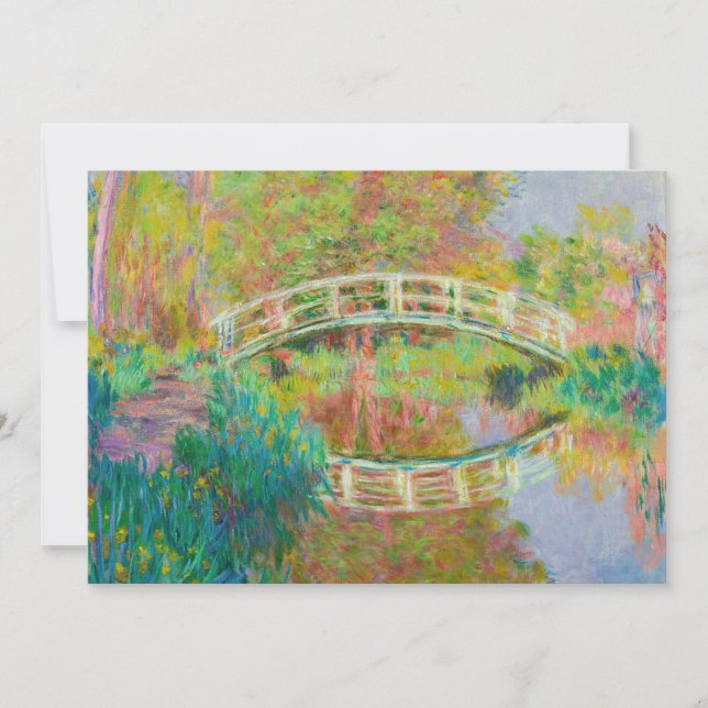 Convites Claude Monet - Ponte Japonesa, Giverny (Frente)