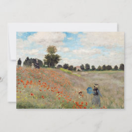 Convites Claude Monet - Poppy Field
