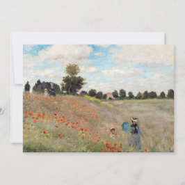 Convites Claude Monet - Poppy Field