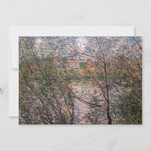 Convites Claude Monet - Primavera através dos ramos (Frente)