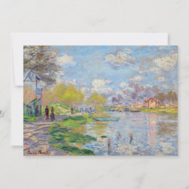 Convites Claude Monet - Primavera do Sena