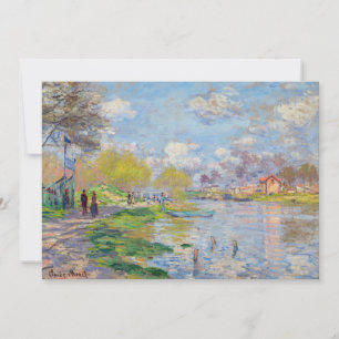 Convites Claude Monet - Primavera junto ao Sena