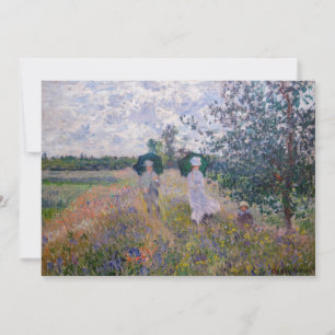 Convites Claude Monet - Promenade perto do Argenteuil