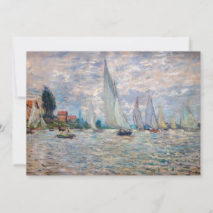 Convites Claude Monet - Regata de Barcos em Argenteuil