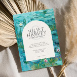 Convites Claude Monet Waterlily Wedding<br><div class="desc">Claude Monet Waterlily Convite Para Casamento</div>