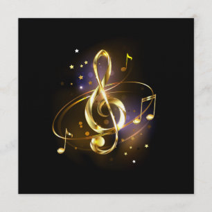 Convites Clave de Sol de Música Dourada