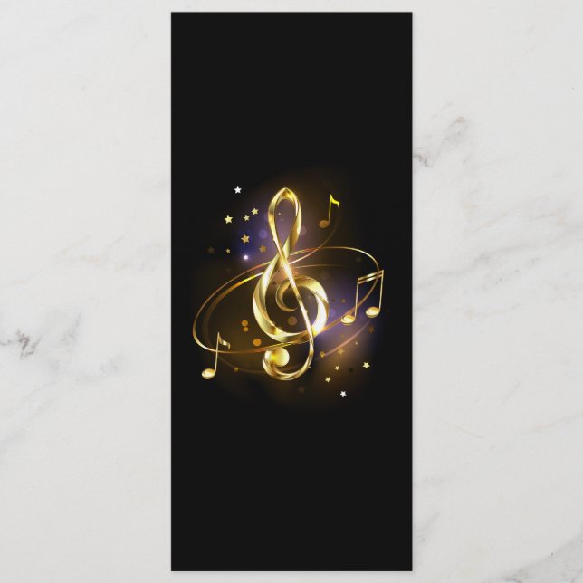 Convites Clave de Sol Musical de Ouro (Frente)