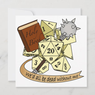 Convites Cleric Dice Design