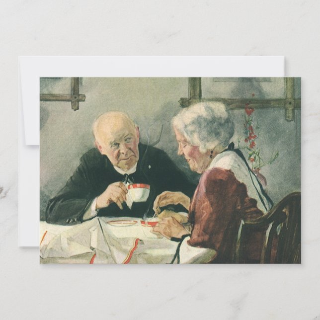 Convites Clero Antigo, Café ou Chá com um Padre (Frente)