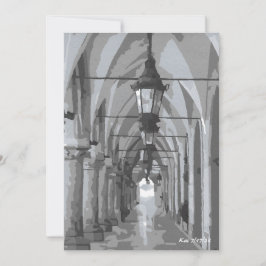 Convites Cloth Hall Kraków, placa plana Polônia