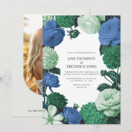 Convites Cloud Mint, Alpine Blue & Evergreen Mist Wedding