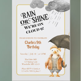 Convites Cloud Nine Woodland Animal Nono Aniversário