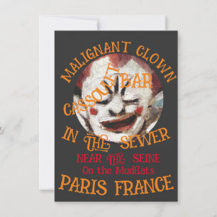 Convites Clown Boate Bar Restaurante Pub Tiki Toga 2024 