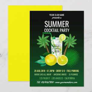Convites Clube de Coquetéis de Verão/Festa Corporativa adic