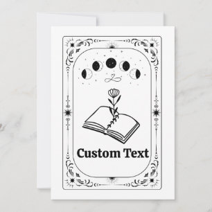 Convites Clube de Leitura de Tarot Personalizado Amiga Mãe