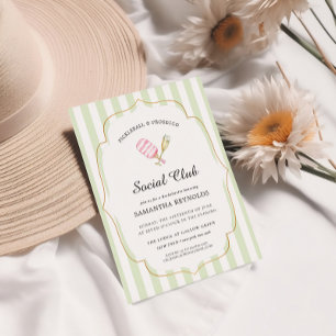 Convites Clube do Campo de Picleball   Bachelorette