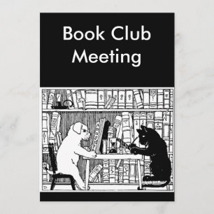 Convites Clube do Livro de Gatos e Cachos