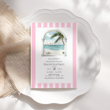 Coastal Chic Beach Club Birthday Party