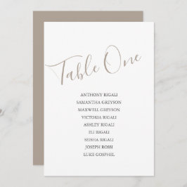 Convites Coastal Colors Wedding Seating Chart, Table Plan