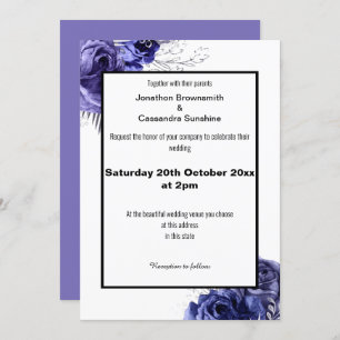 CONVITES COBERTURA DE DESIGN FLORAL ELEGANTE