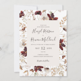 Convites Cobre Burgundy | Todos Em Um Casamento
