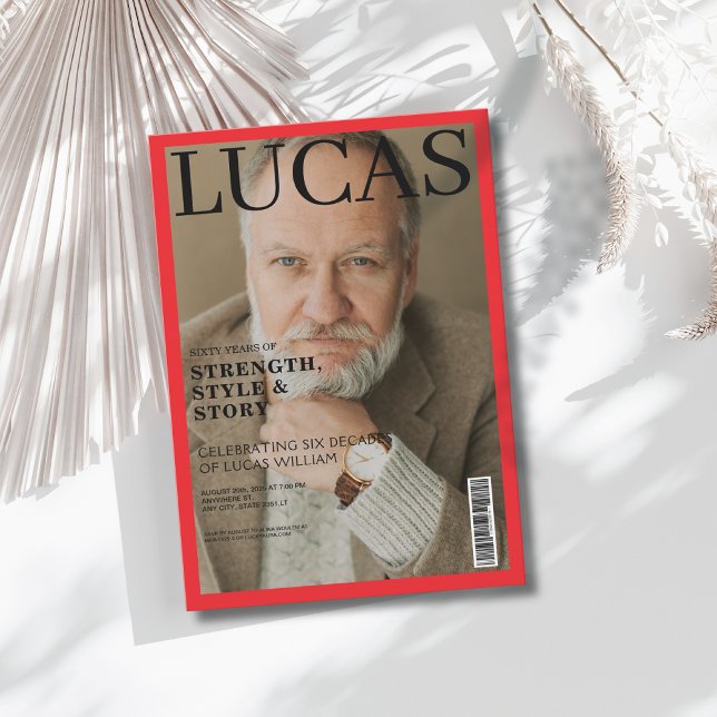 Convites Cobrir 60ª Festa de aniversário da revista moderna (Criador carregado)