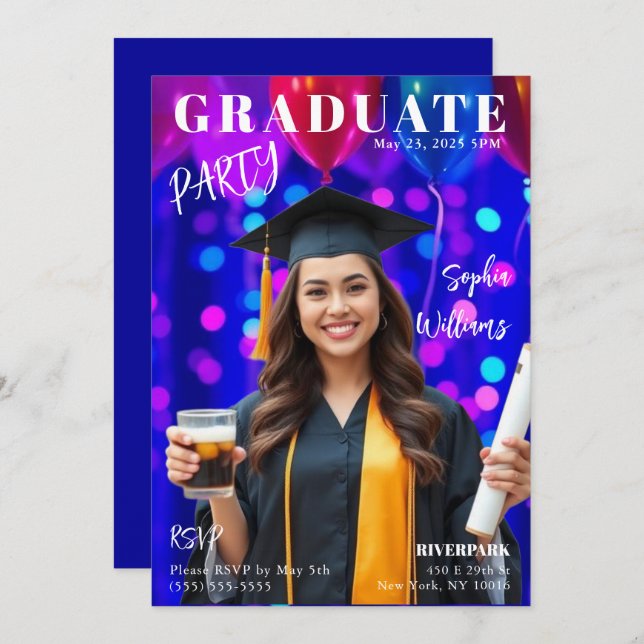 Convites Cobrir da Formando Magazine (Frente/Verso)