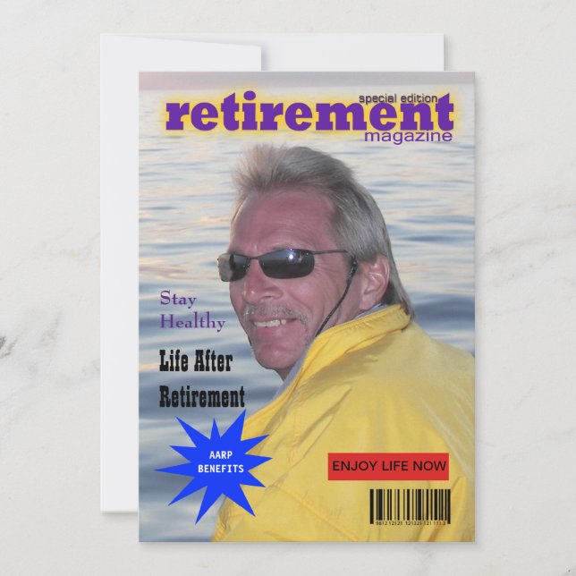 Convites Cobrir da Retirement Magazine (Frente)