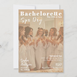 Convites Cobrir da Revista Bachelorette Spa Day
