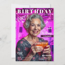Convites Cobrir da revista Birthday