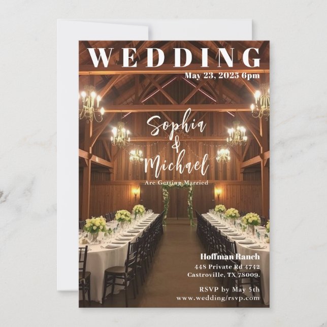 Convites Cobrir da Revista Country Wedding (Frente)