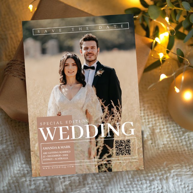 Convites Cobrir da revista exclusiva Elegante Salve a data (Criador carregado)