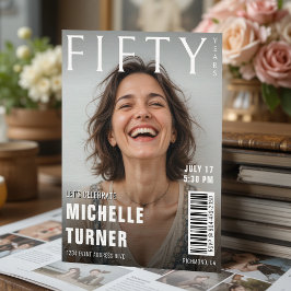 Convites Cobrir da revista Foto 50ª Festa de aniversário