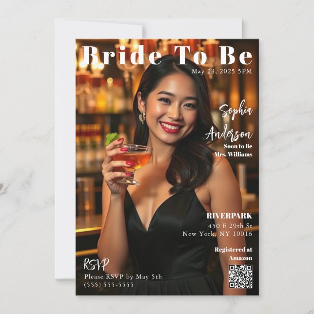 Convites Cobrir Da Revista Para Ser Convidado (Frente)