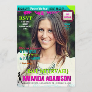 Convites Cobrir da revista Trendy Bat Mitzvah