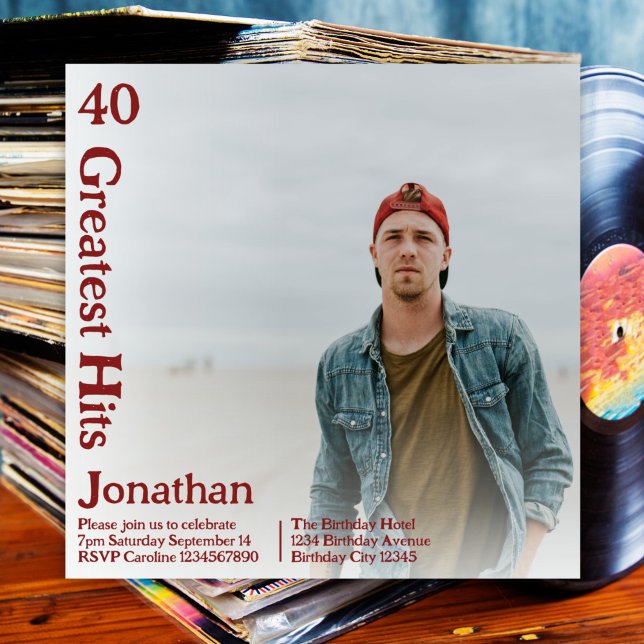 Convites Cobrir de Música do Álbum Personalizado (Criador carregado)