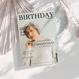 Convites Cobrir de revista exclusiva 60ª Festa de aniversár