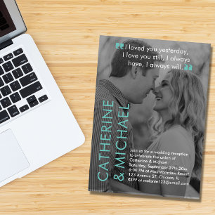 Convites Cobrir de Revista Foto Escura Verde Moderno Minima