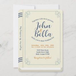 Convites Cobrir De Tema Da Biblioteca De Livros De Casament