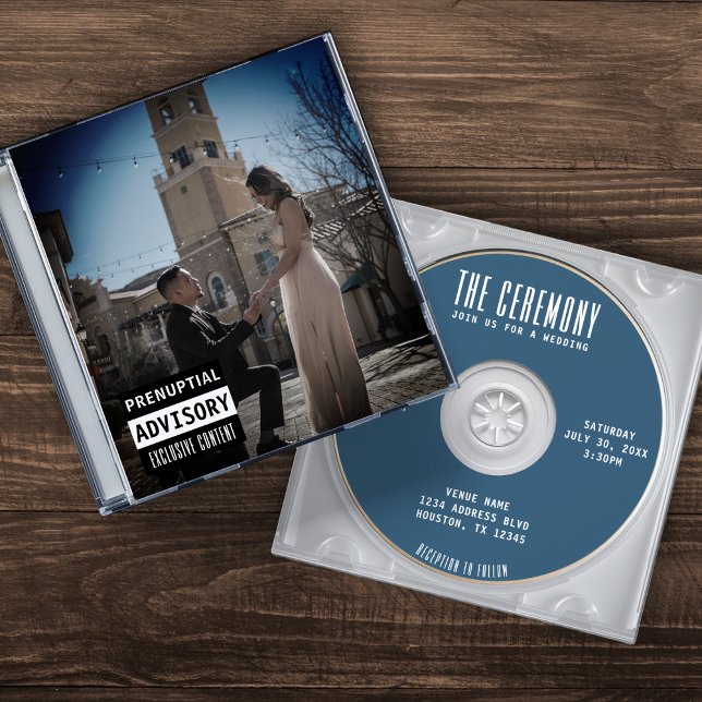 Convites Cobrir do álbum do CD de música Blue Weding (Criador carregado)