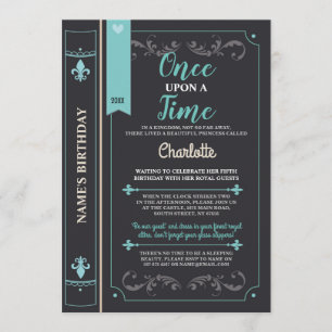Convites Cobrir do Livro Fairytale Festa de aniversário Pr
