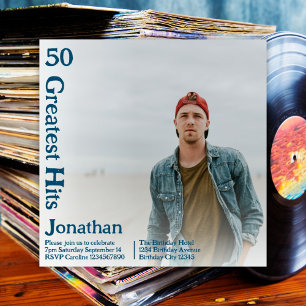 Convites Cobrir Personalizado de Álbum Música 50º Aniversár