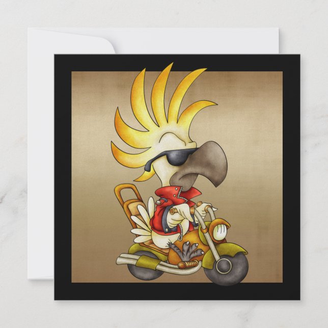 Convites Cockatoo Biker - SRF (Frente)