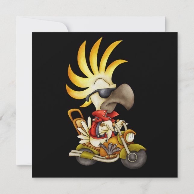 Convites Cockatoo Biker - SRF (Frente)